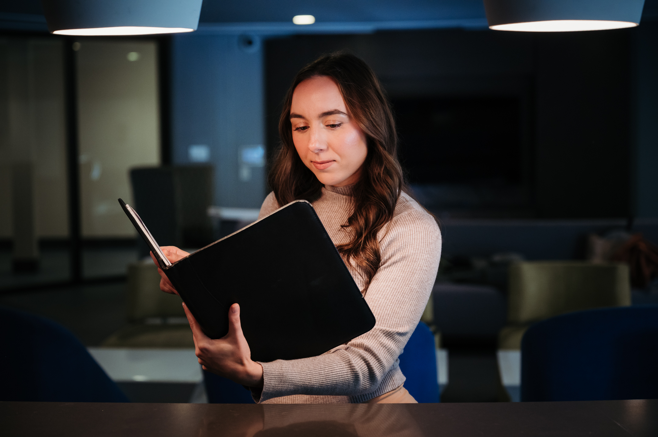 woman reading